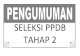 Hasil Seleksi Tahap 2 Ppdb 2012-2013