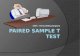 Paired sample t test