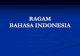 RAGAM BAHASA INDONESIA -  bahasa+ind · PDF fileaturan, bahasa percakapan, gaul/prokem