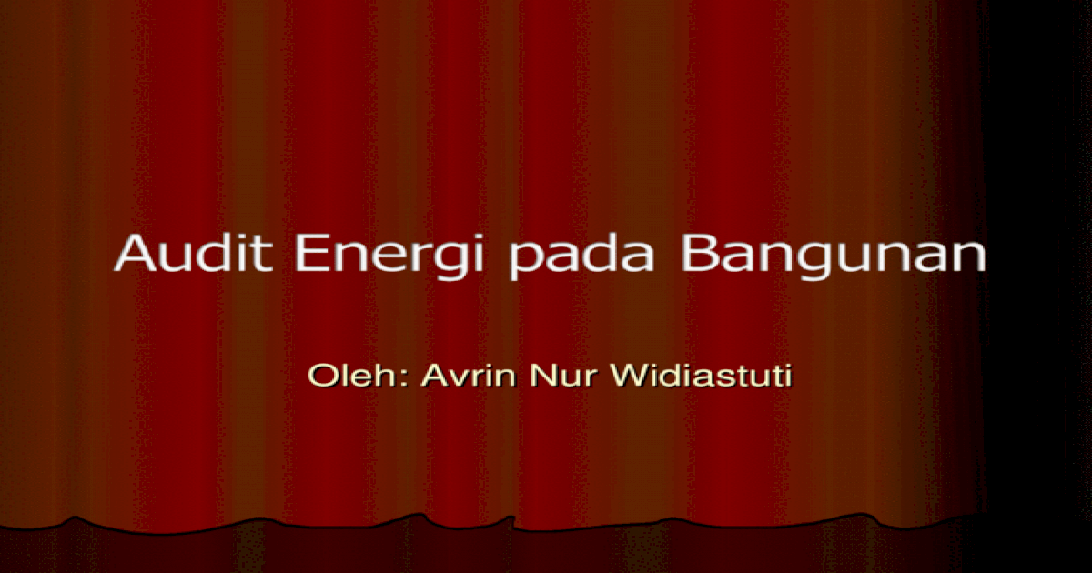 Audit Energi Anw Ppt Powerpoint