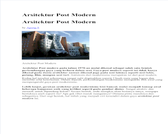 Bhan Arsitektur Post Modern Pdf Document
