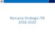 Rencana Strategis ITB 2016-2020 Menjadi perguruan tinggi kelas dunia Menjadi perguruan tinggi entrepreneur